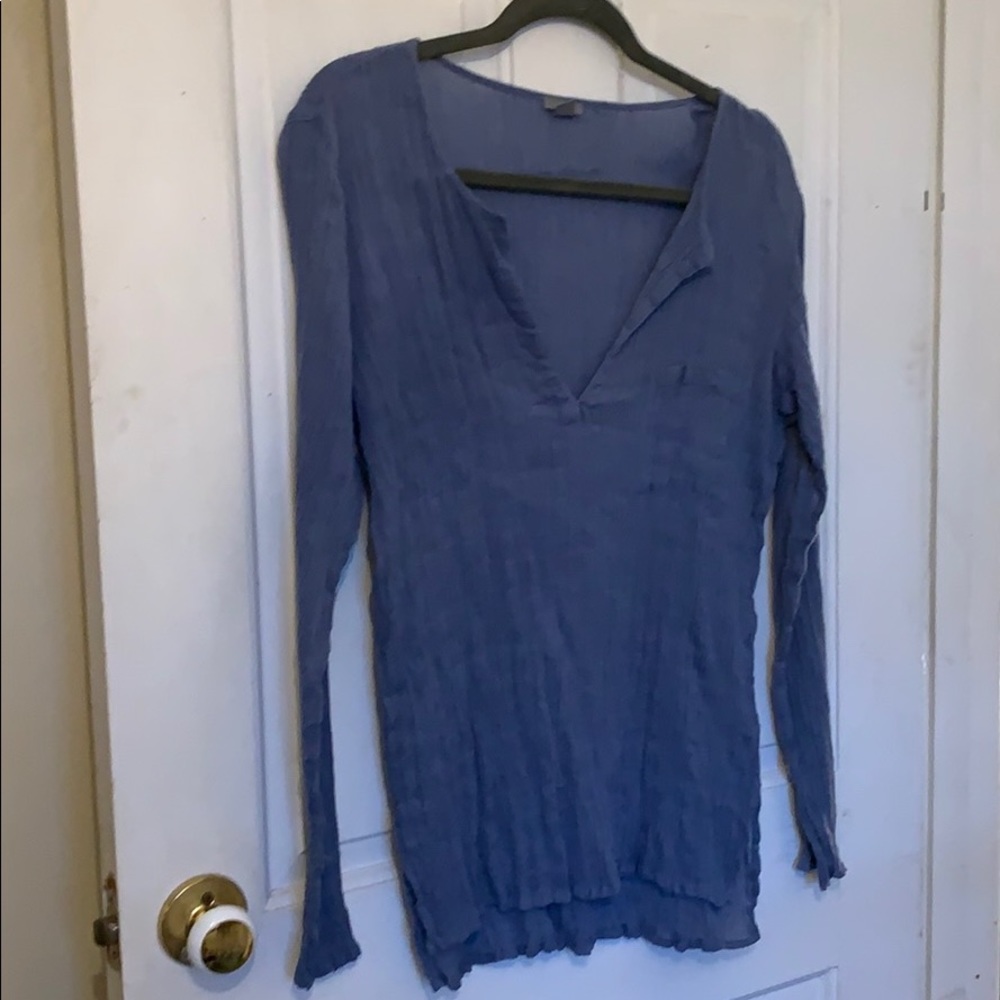 Gauze long sleeve top